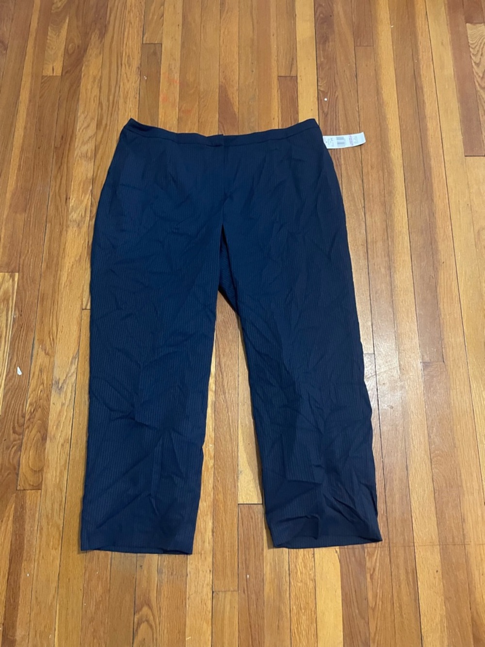 Le Suit Woman Navy Pinstripe Dress Pants Size 22W NWT | Workwear Career Classic